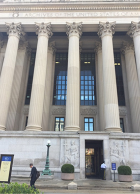 米国国立公文書館 NARA at Washington DC